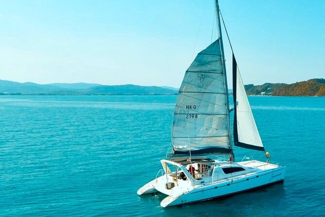 Racha and Coral Islands with Sunset at Promthep Cape by Catamaran Yacht by Bangtao Beach Bar Racha and Coral Islands with Sunset at Promthep Cape by Catamaran Yacht - Catamaran Cruises